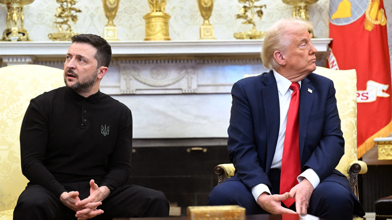 Trump says Zelenskyy wants to back out of mineral deal, addresses 3rd term during gaggle