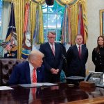 Trump inks trade deal with UK, previews China trade negotiations during 16th week in office