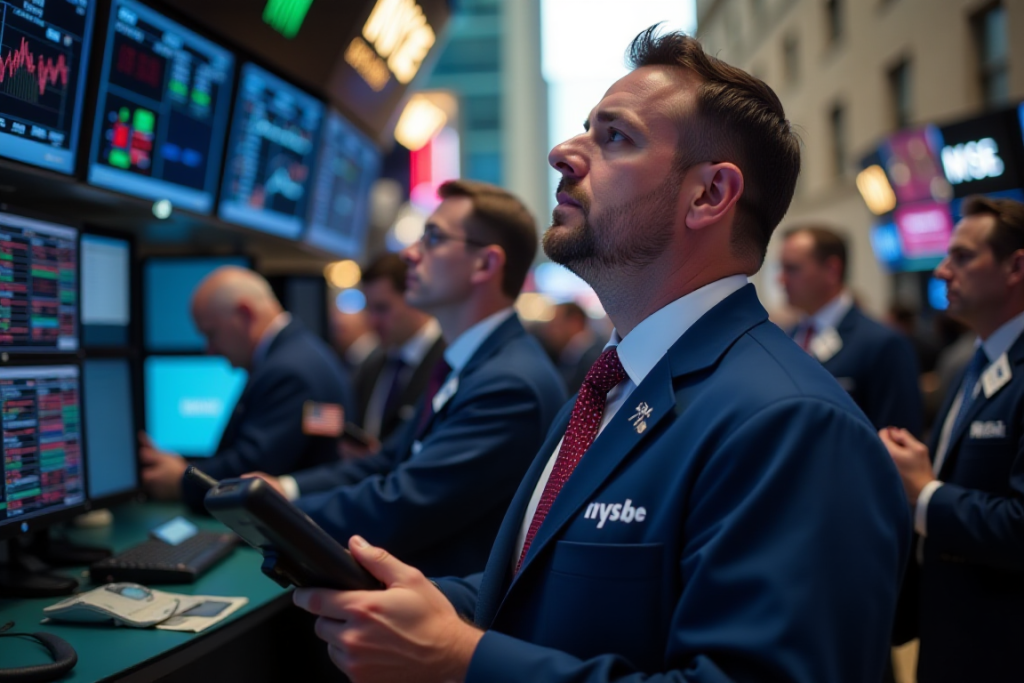 US stocks open mostly flat as credit concerns, trade tensions weigh on sentiment