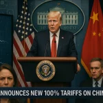 Trump announces extra 100% tariffs on China, control ‘critical software’ exports