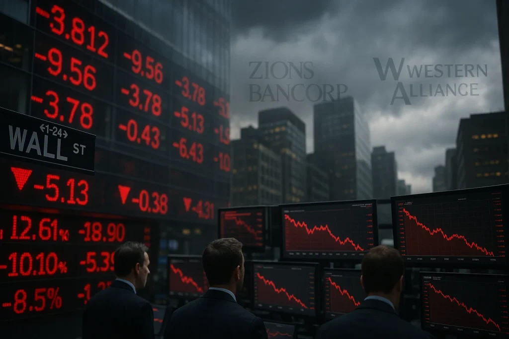 What did Zions Bancorp & Western Alliance do, and why is Wall Street so volatile?